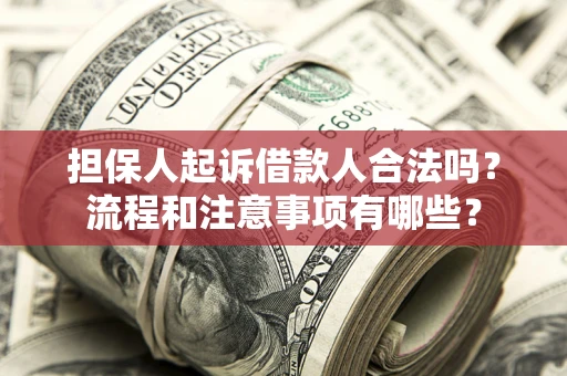 济南担保人起诉借款人合法吗？流程和注意事项有哪些？