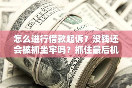 济南怎么进行借款起诉？没钱还会被抓坐牢吗？抓住最后机会！