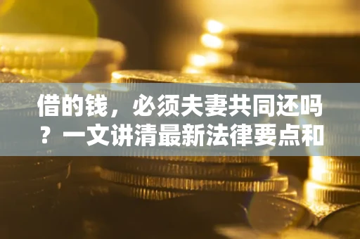济南借的钱，必须夫妻共同还吗？一文讲清最新法律要点和避坑指南