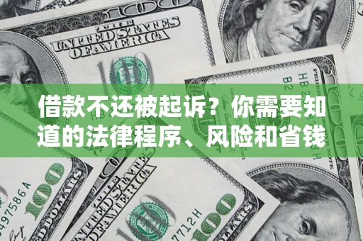 济南借款不还被起诉？你需要知道的法律程序、风险和省钱技巧