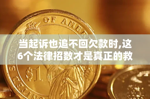 济南当起诉也追不回欠款时,这6个法律招数才是真正的救命稻草
